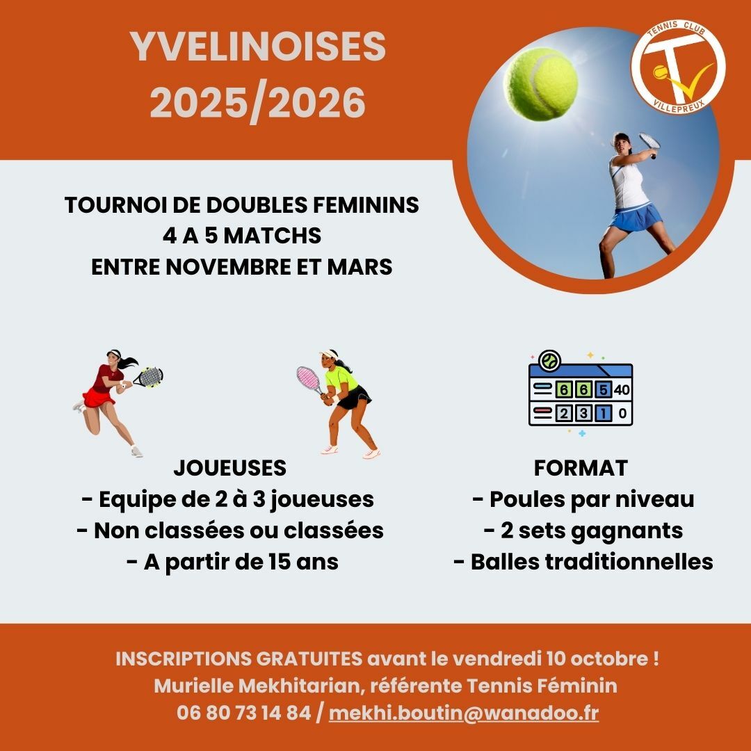 Tennis féminin : les Yvelinoises