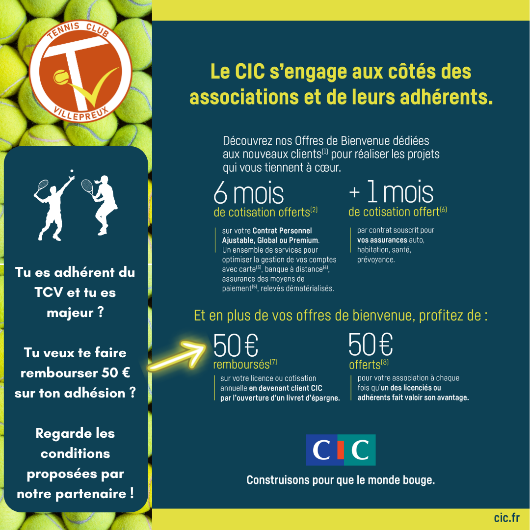 💥 Offre partenaire CIC !