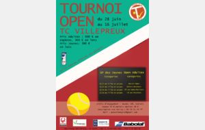 Tournoi Open de Villepreux du 28 juin au 16 juillet