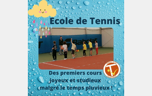 Premier mercredi de l'Ecole de Tennis