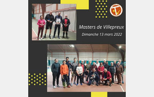 🏆 Masters de Villepreux (NC et 4e série)🏆