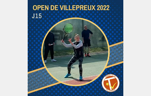 🏆 Tournoi Open de Villepreux - J15