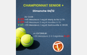 04/12 : Championnat senior+