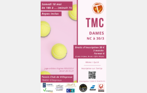 🏆♀️ Tournoi Multi Chances (TMC) Dames le samedi 18 mai en soirée