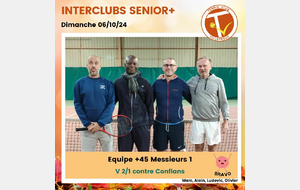 🏆 Interclubs Seniors+ sam 05/10 dim 06/10