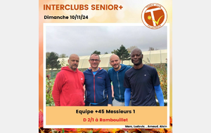 🏆 Interclubs Seniors+ samedi 9 et dimanche 10/11 + Bilan des vacances de la Toussaint