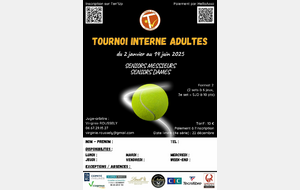 🏆 Tournoi interne Adultes 2025