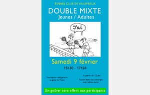 Animation Double Mixte - 17 Equipes !!