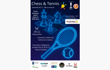 ♟️🎾 Echecs &amp; Tennis – Soirée Téléthon 2025 à Villepreux