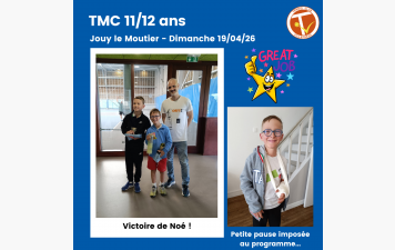 Victoire de Noé au TMC de Jouy le Moutier !