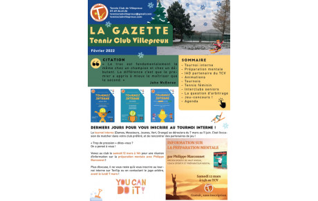 Gazette du TCV - Février 2022