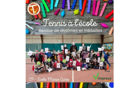 🥇Remise de diplômes et médailles du Tennis à l’école🎓