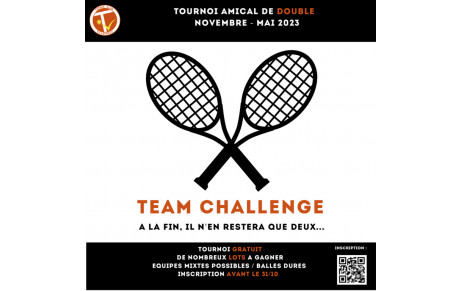 🏆 « Team Challenge », le premier tournoi amical de double du TCV