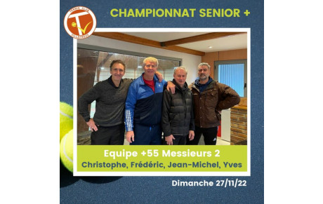 Championnat Senior+ dimanche 27/11/22
