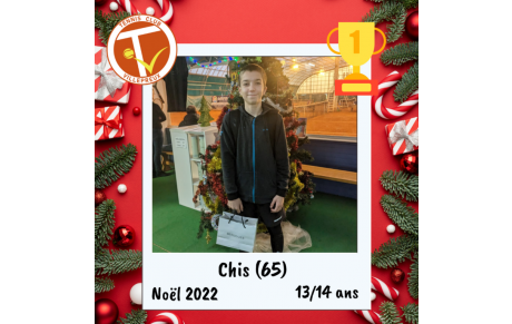 Victoire pour Adam au tournoi 13/14 ans de Chis