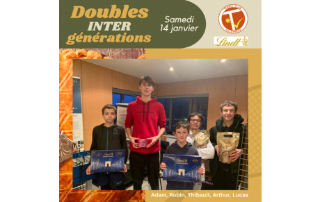 🧑‍🤝‍🧑🎾 Doubles Intergénérations