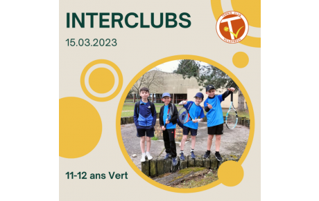 🏆 Interclubs jeunes au 15/03