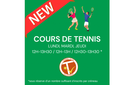 Nouveau ! Cours à l'heure du déjeuner !