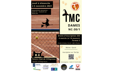 🏆 Tournois Multi Chances NC - 4e série aux vacances de la Toussaint