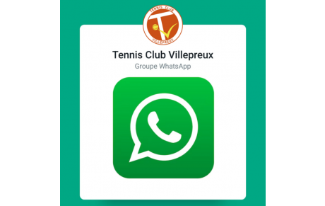 📣 Groupe WhatsApp du Tennis Club de Villepreux 