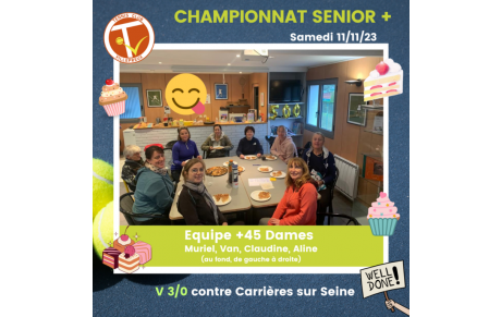 Championnat Senior+ 11 et 12/11