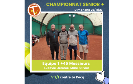 🏆 Interclubs Seniors+ 26/11