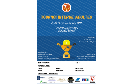 Tournoi interne 2024