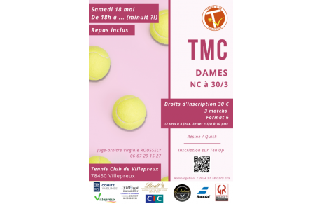 🏆♀️ Tournoi Multi Chances (TMC) Dames le samedi 18 mai en soirée
