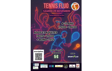 🎾✨ Soirée Tennis Fluo – Tennis Club de Villepreux ✨🎾