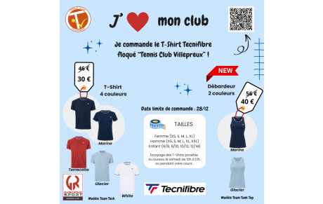 T-Shirt du Tennis Club Villepreux