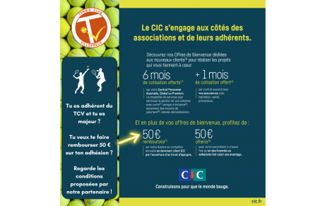 💥 Offre partenaire CIC !