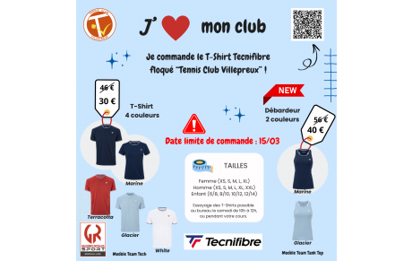📣 T-Shirt du Tennis Club Villepreux